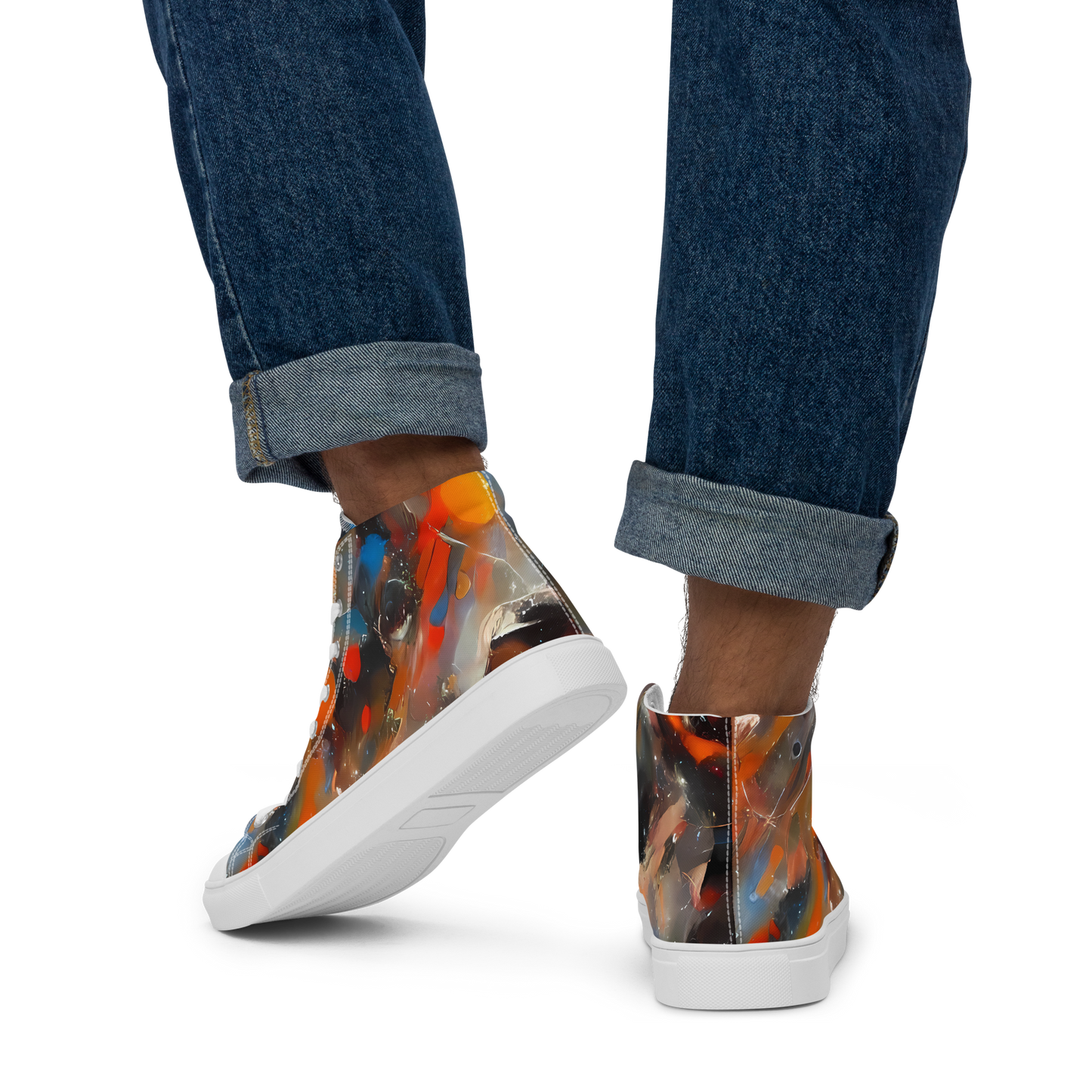 Men's High Top Canvas Shoes - Kohn's Whirl