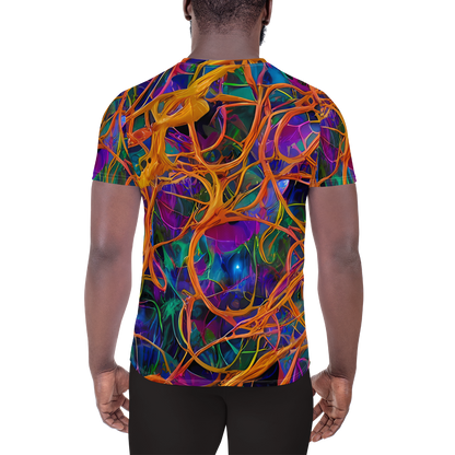 Men's Athletic T-Shirt - Spectral Weave