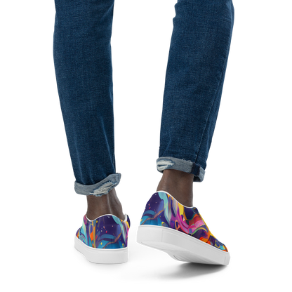 Men's Slip-On Canvas Shoes - Whimsical Fusion