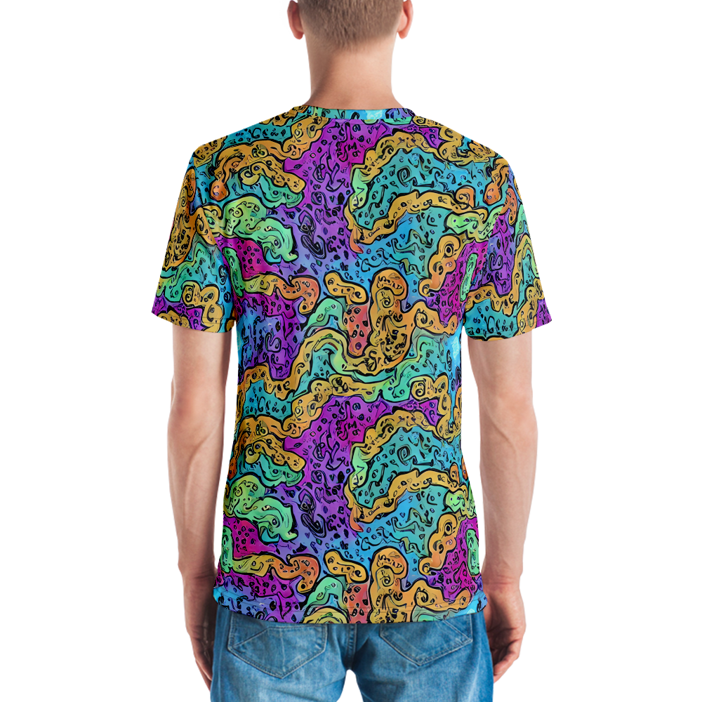 Men's Crew Neck T-Shirt - Intergalactic Graffiti