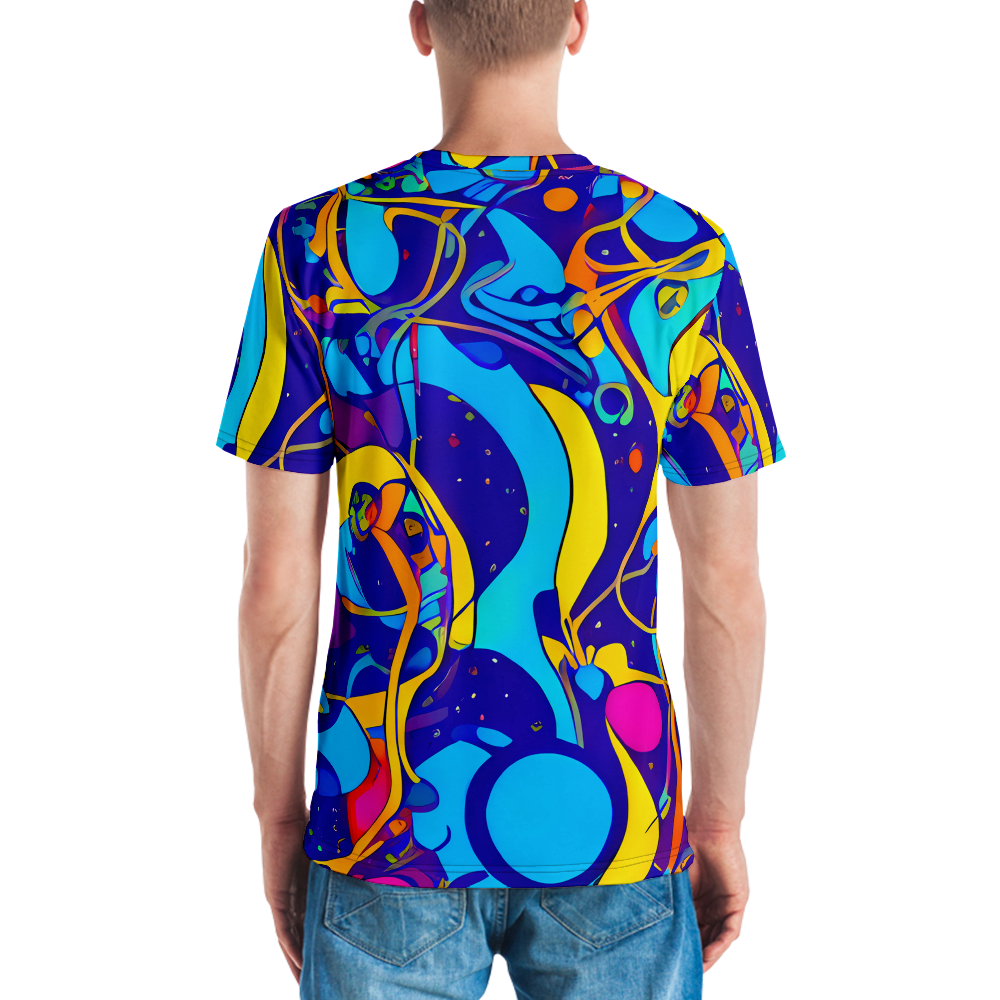 Men's Crew Neck T-Shirt - Spectral Tangle