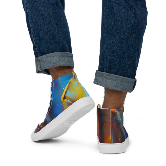 Men's High Top Canvas Shoes - Pliique Spectrum