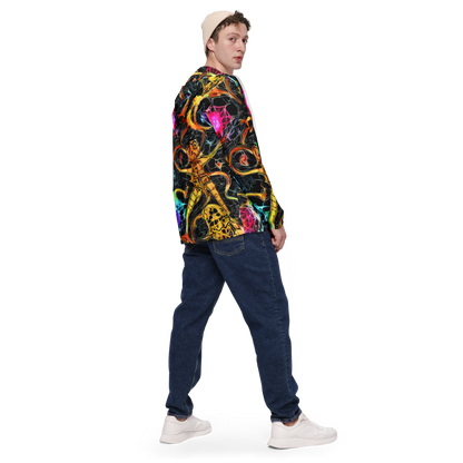 Men's Windbreaker - Psychedelic Pulsar