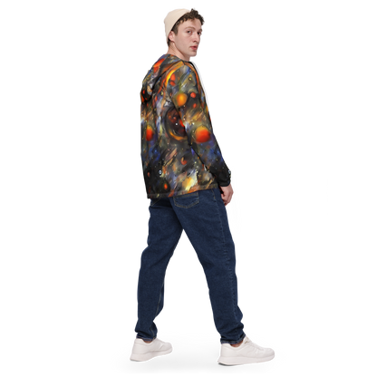 Men's Windbreaker - Brushstroke Blaze