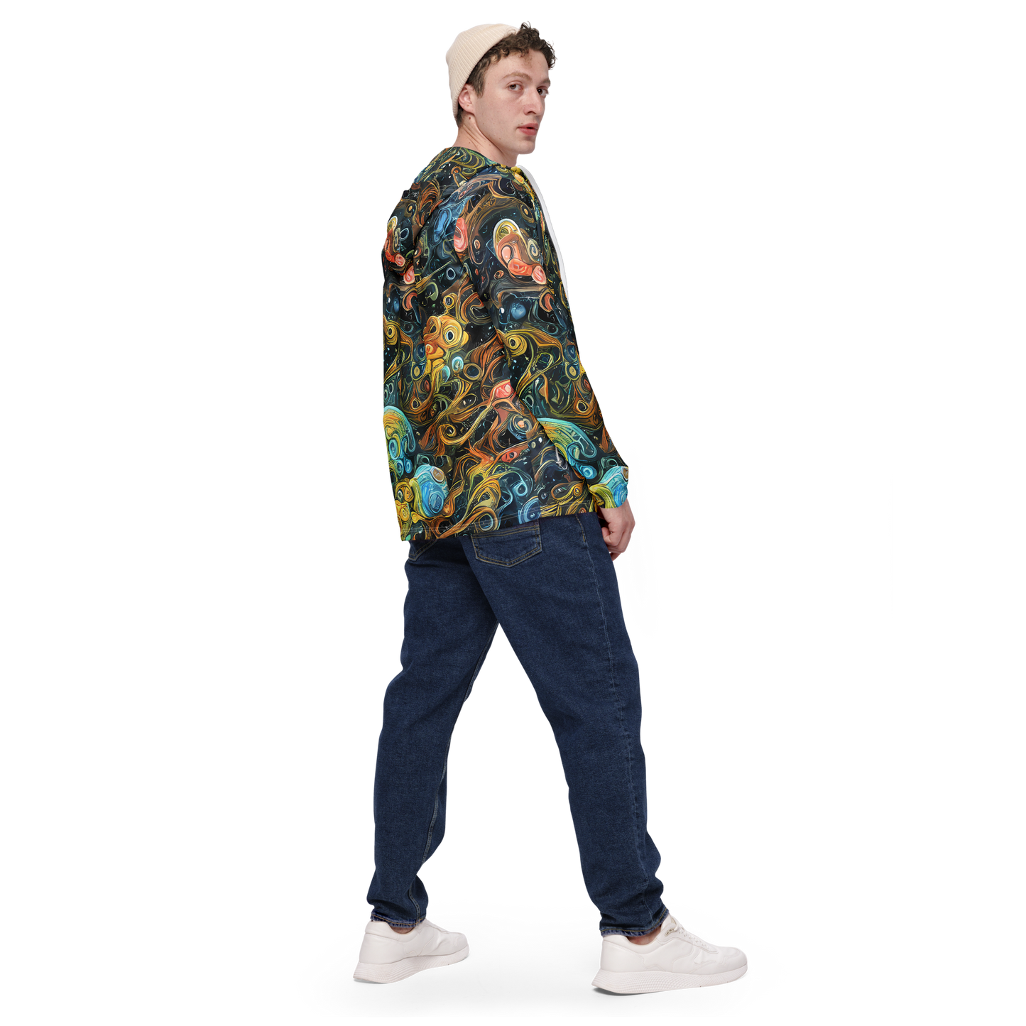 Men's Windbreaker - Wild Cosmos