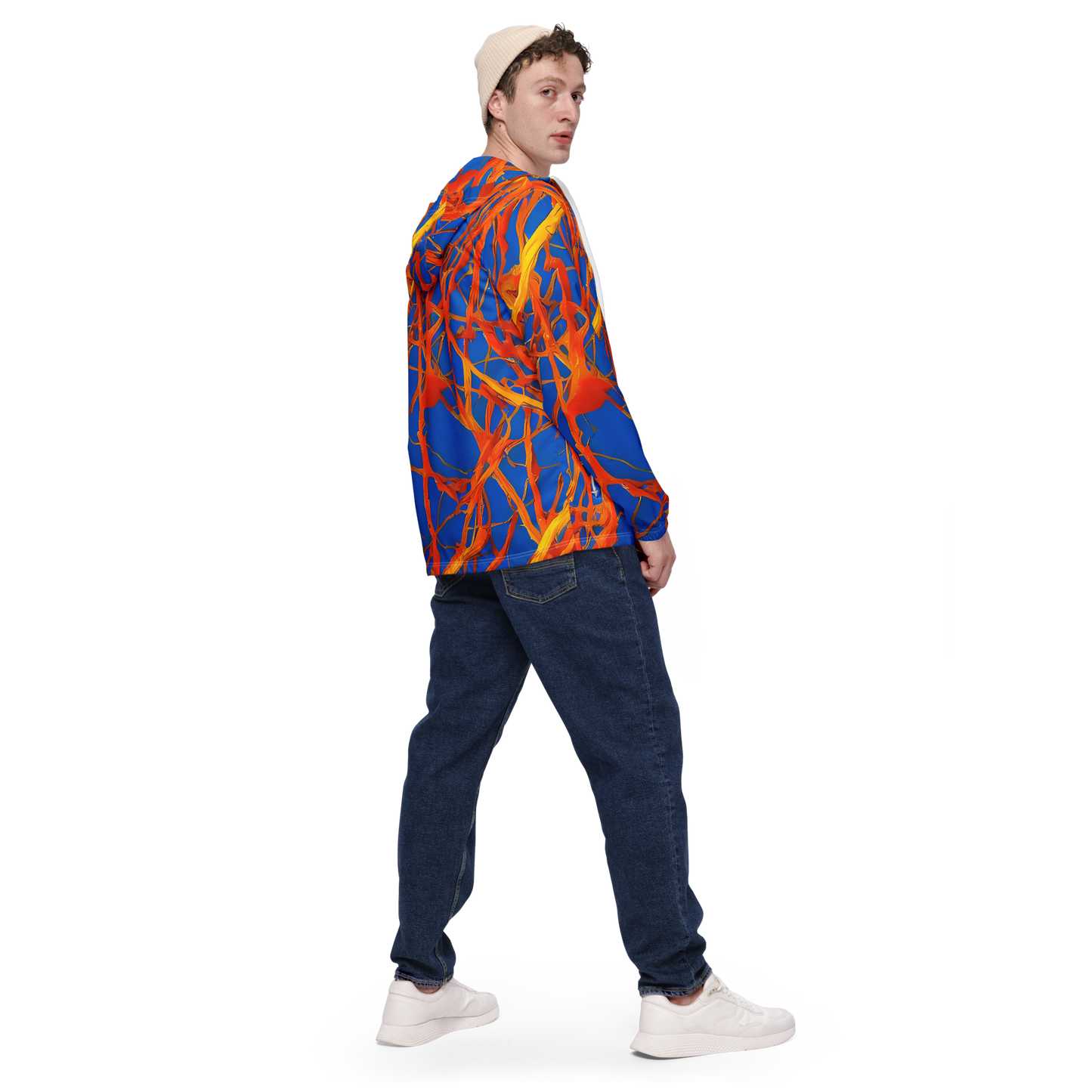 Men's Windbreaker - Vivid Plexus