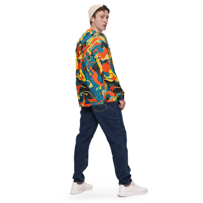 Men's Windbreaker - Abstract Tango