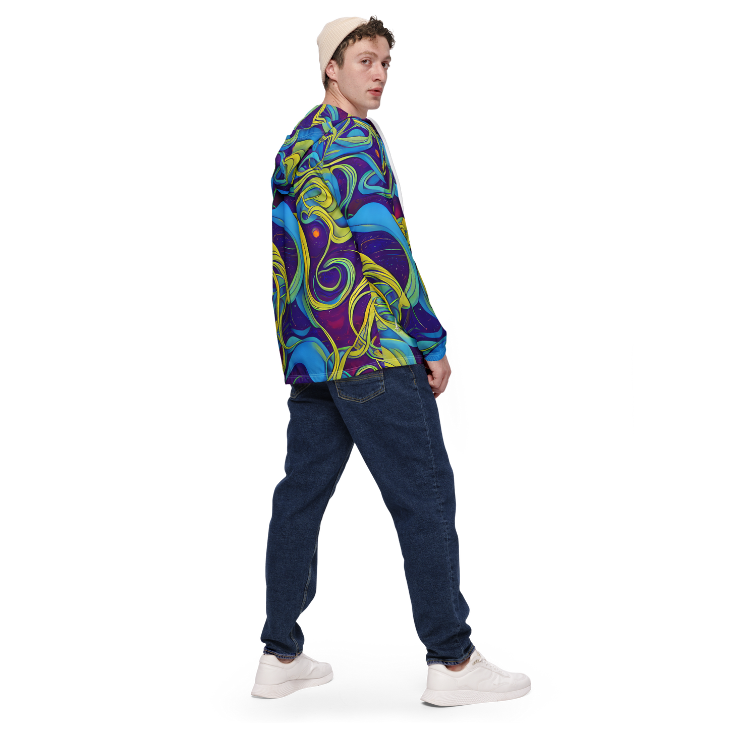 Men's Windbreaker - Stellar Swirls