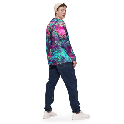 Men's Windbreaker - Galactic Bloom