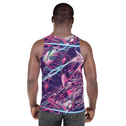 Men's Tank Top - Neo-Tokyo Twirl