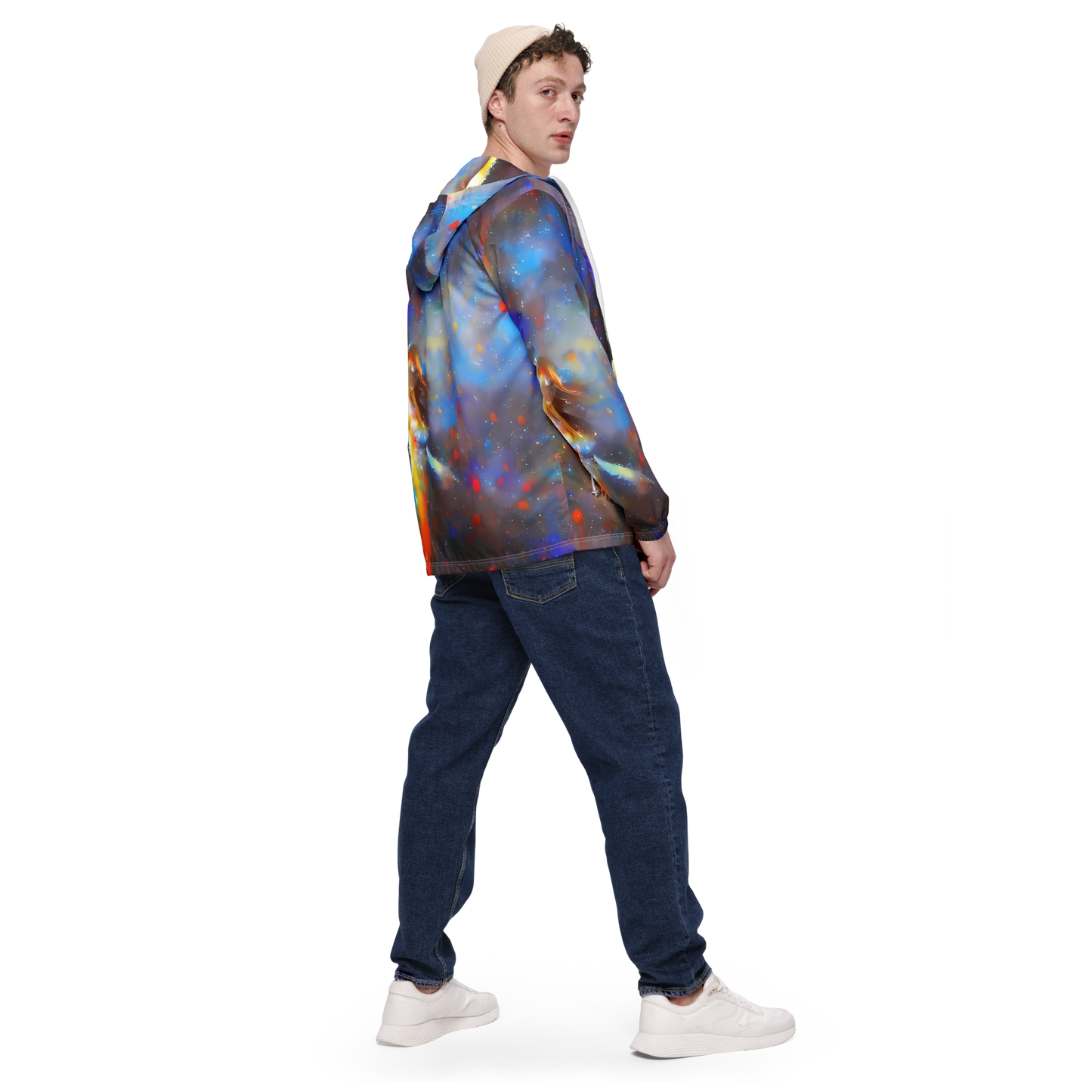 Men's Windbreaker - Impressionist Drift