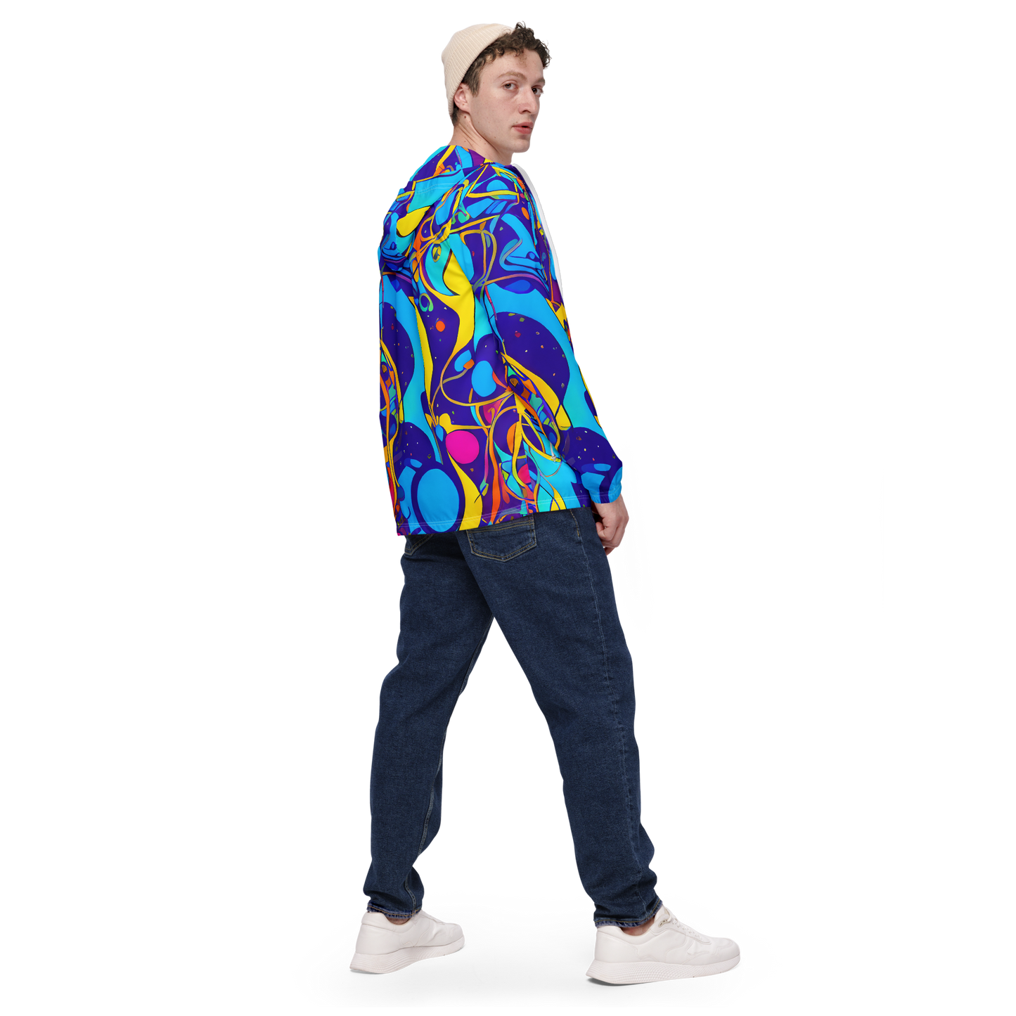 Men's Windbreaker - Spectral Tangle