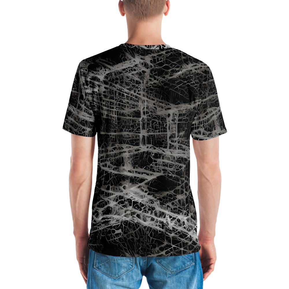 Men's Crew Neck T-Shirt - Monochrome Mesh