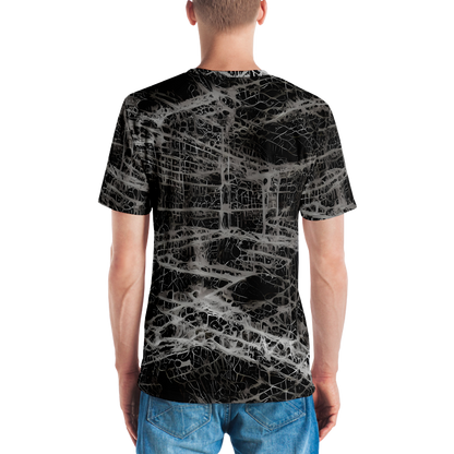 Men's Crew Neck T-Shirt - Monochrome Mesh