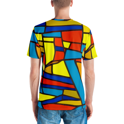 Men's Crew Neck T-Shirt - Mondrian Mesh