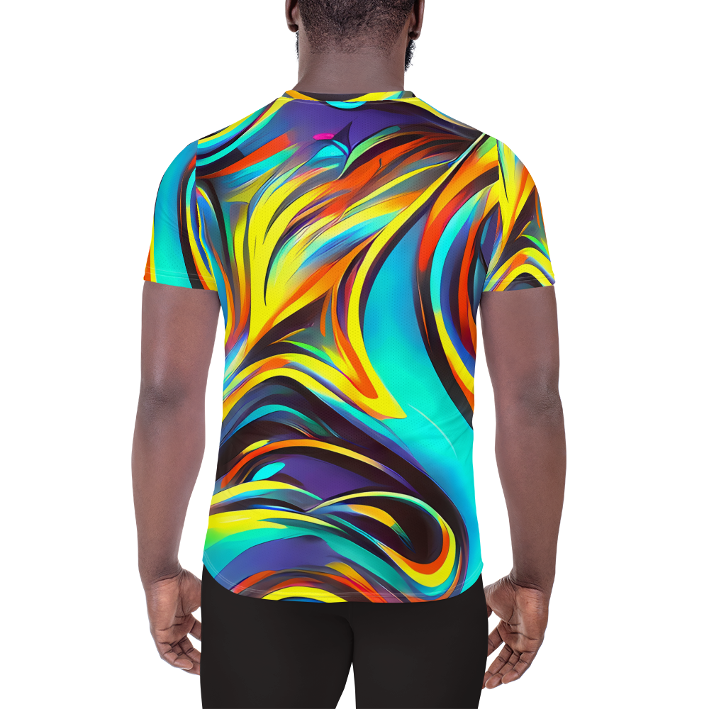 Men's Athletic T-Shirt - Cyber Surge