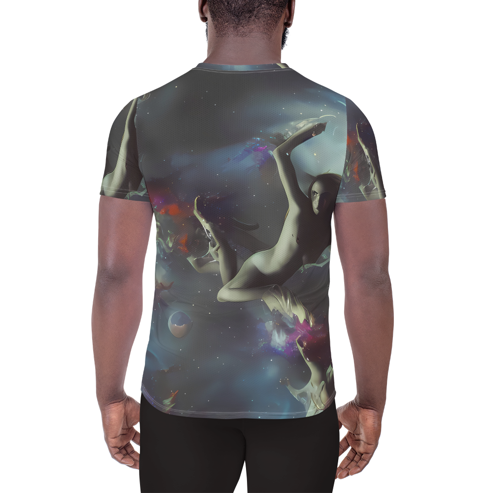 Men's Athletic T-Shirt - Cosmic Dancer