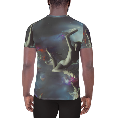 Men's Athletic T-Shirt - Cosmic Dancer