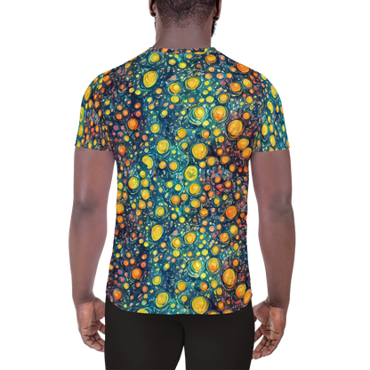 Men's Athletic T-Shirt - Starry Orbits