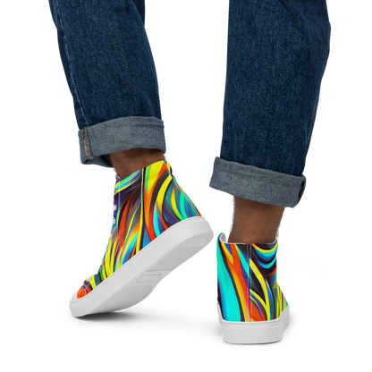 Men's High Top Canvas Shoes - Cyber Surge