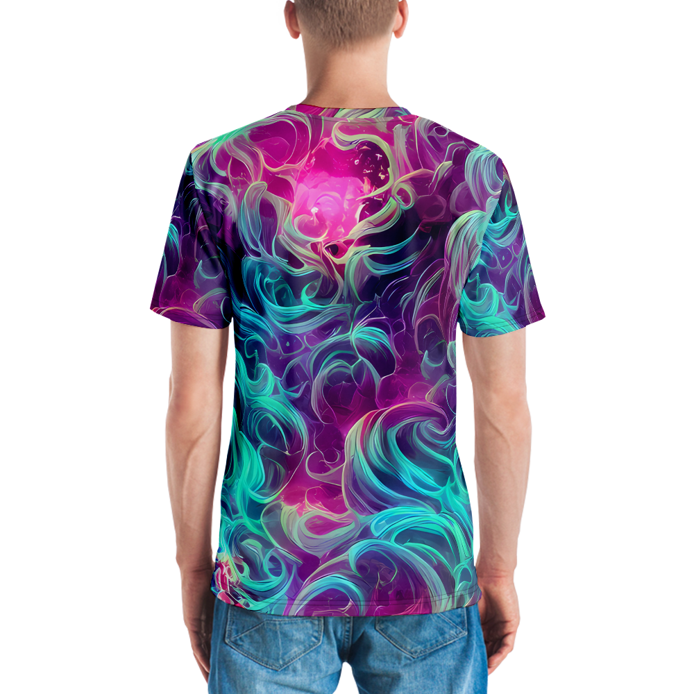 Men's Crew Neck T-Shirt - Galactic Bloom