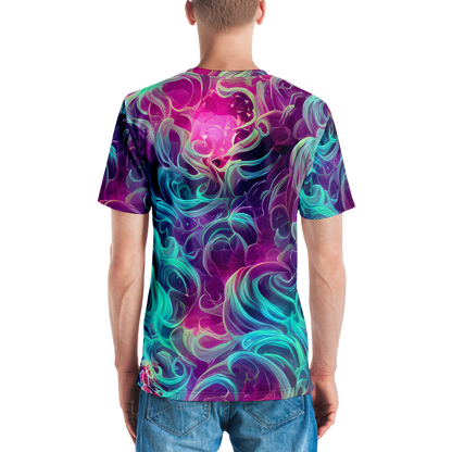 Men's Crew Neck T-Shirt - Galactic Bloom