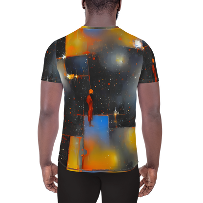 Men's Athletic T-Shirt - Monet's Matrix