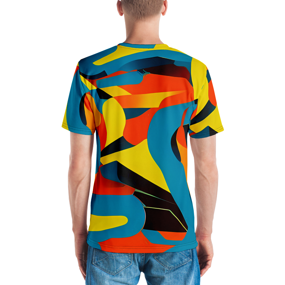 Men's Crew Neck T-Shirt - Fragmented Rhapsody