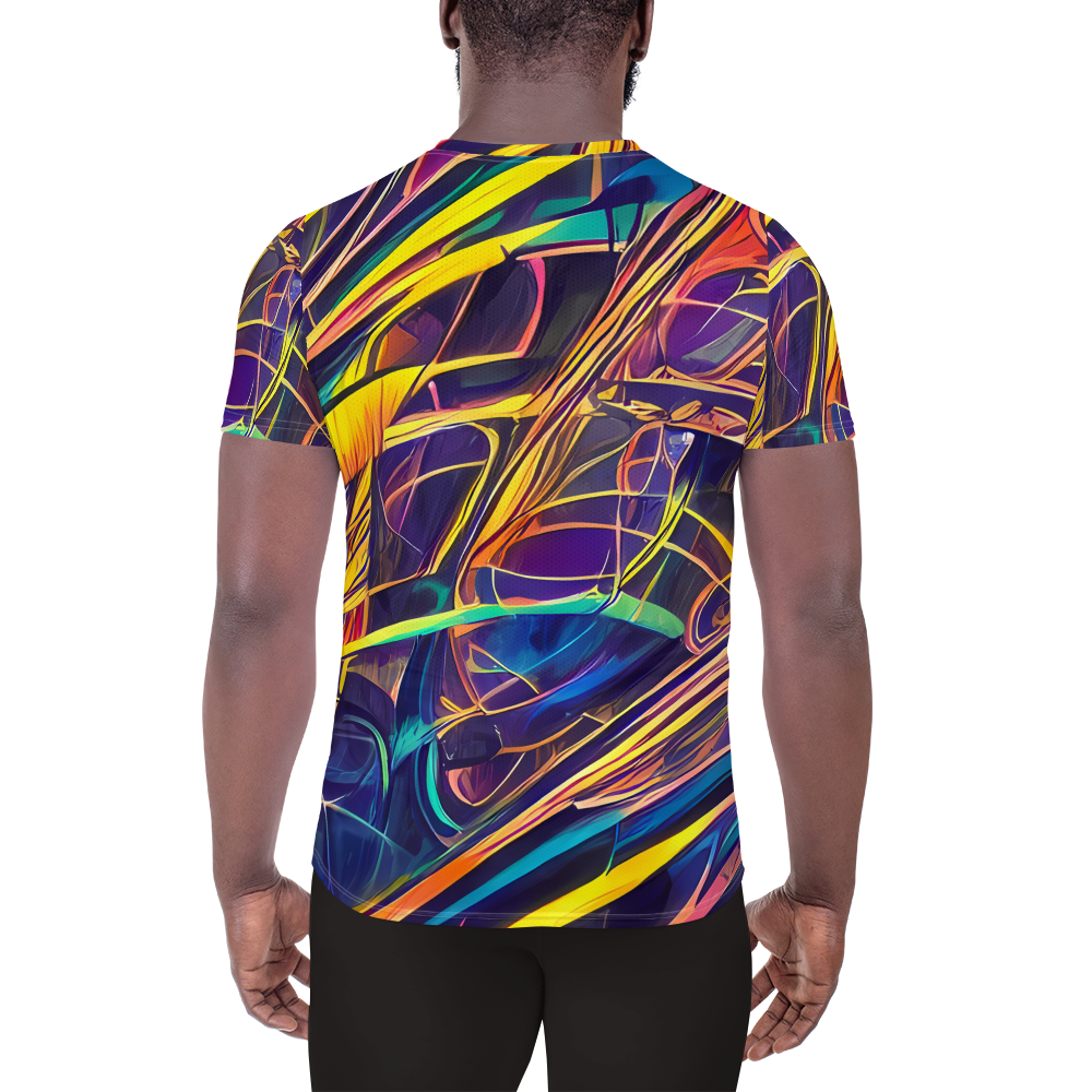 Men's Athletic T-Shirt - Vector Rhapsody