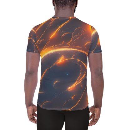 Men's Athletic T-Shirt - Inferno Spirals