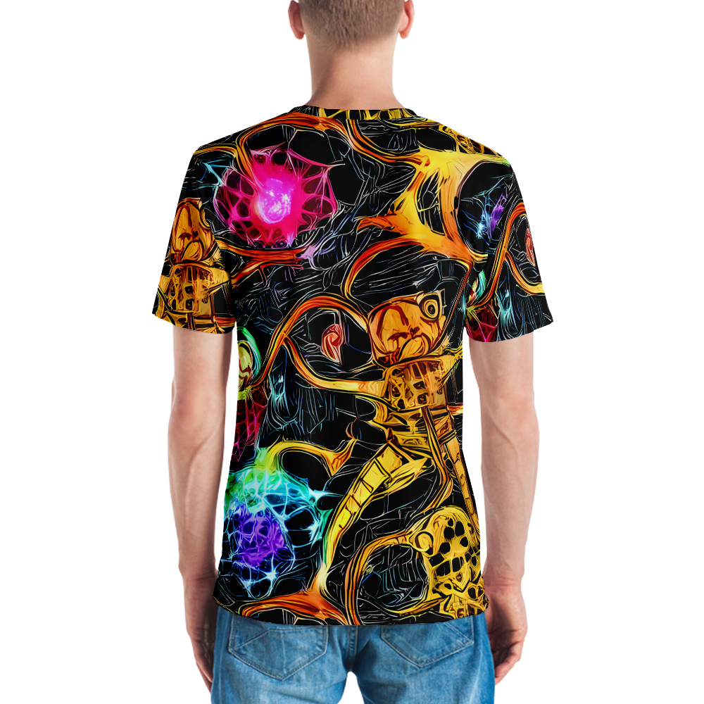 Men's Crew Neck T-Shirt - Psychedelic Pulsar