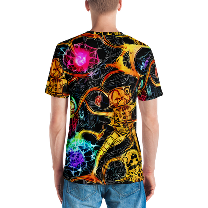 Men's Crew Neck T-Shirt - Psychedelic Pulsar