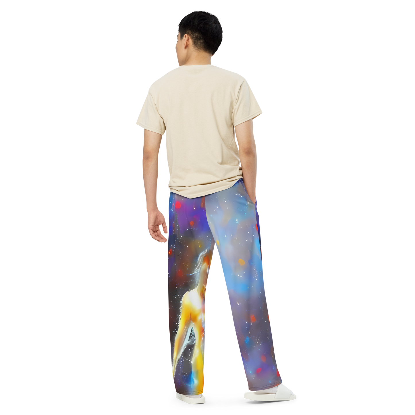 Wide-Leg Pants - Impressionist Drift