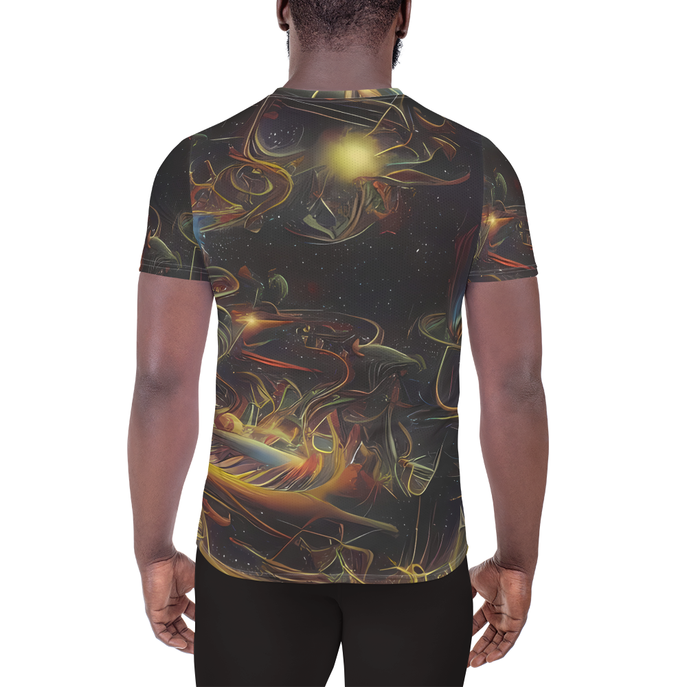 Men's Athletic T-Shirt - Galactic Swirl