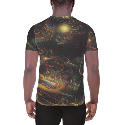 Men's Athletic T-Shirt - Galactic Swirl