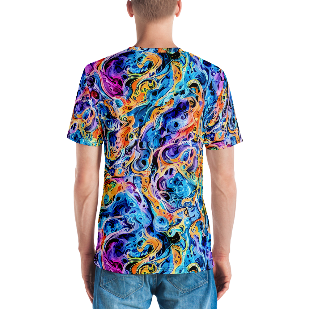 Men's Crew Neck T-Shirt - Rococo Vortex