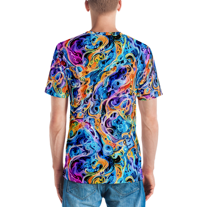 Men's Crew Neck T-Shirt - Rococo Vortex