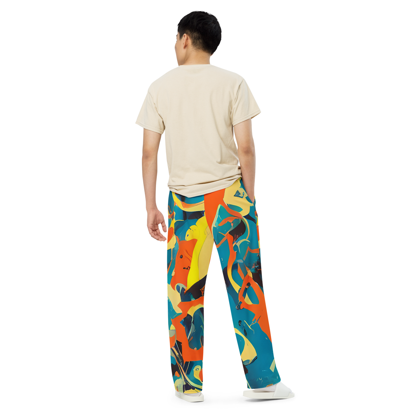 Wide-Leg Pants - Abstract Tango