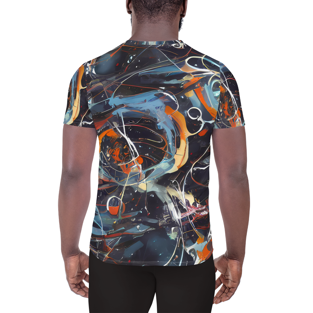 Men's Athletic T-Shirt - Neo-Splash Labyrinth