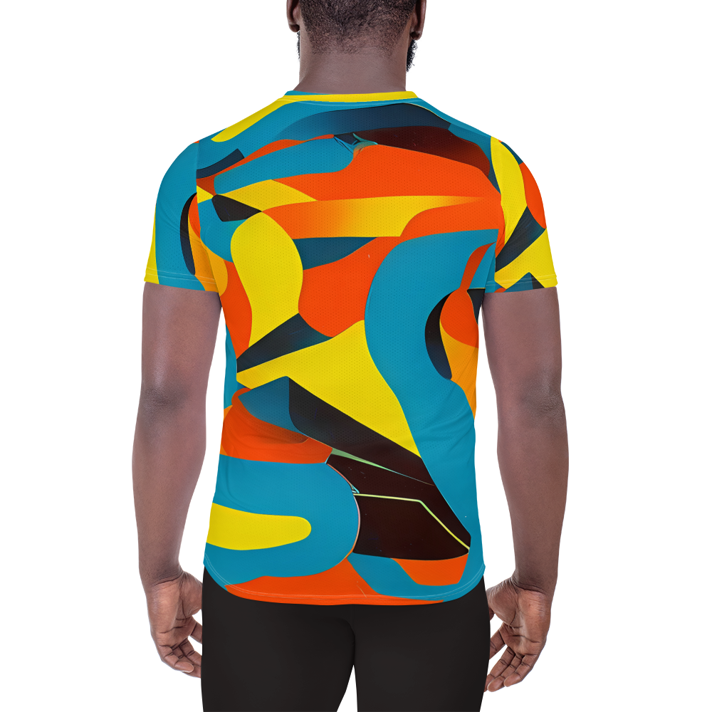 Men's Athletic T-Shirt - Fragmented Rhapsody