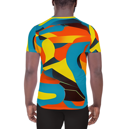 Men's Athletic T-Shirt - Fragmented Rhapsody