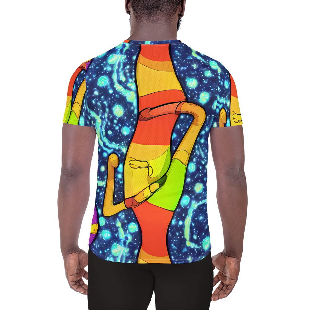 Men's Athletic T-Shirt - Cosmic Siblings