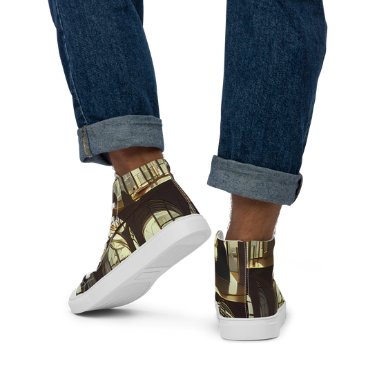 Men's High Top Canvas Shoes - Dutch Perspective