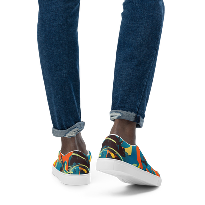 Men's Slip-On Canvas Shoes - Abstract Tango