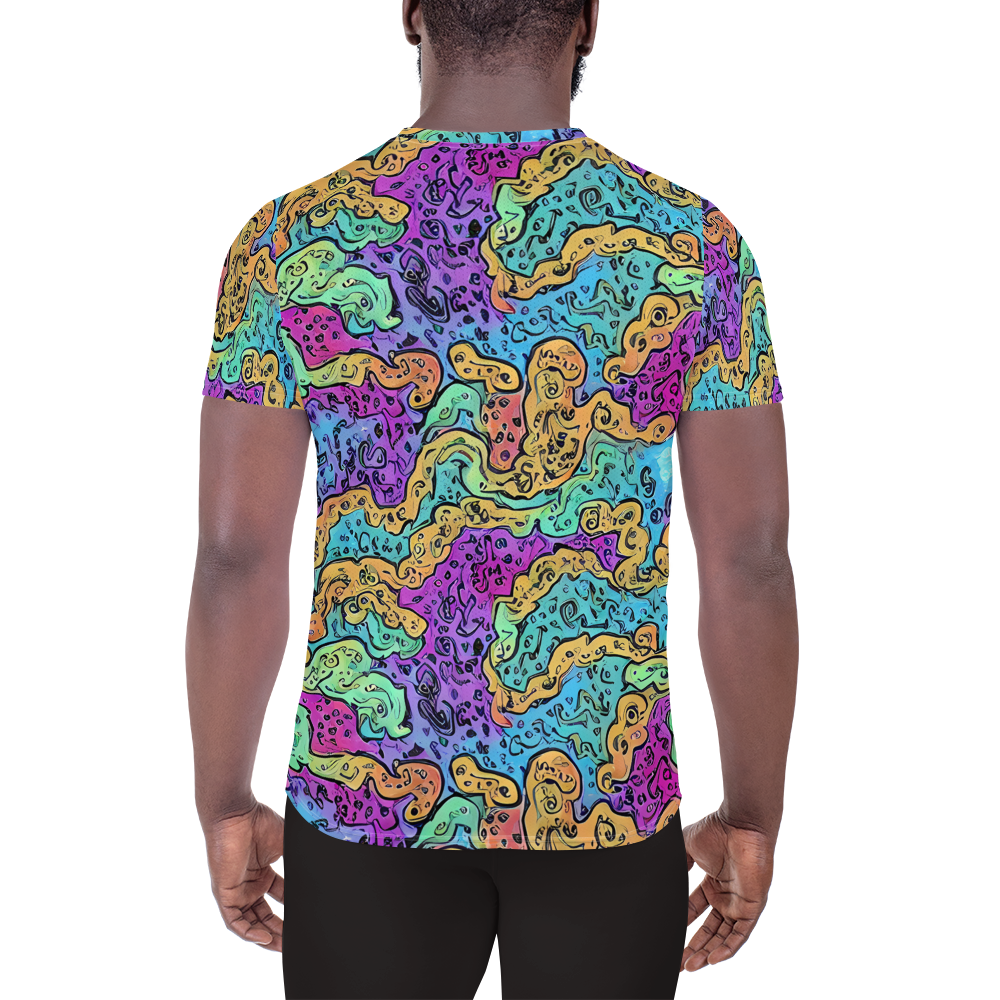 Men's Athletic T-Shirt - Intergalactic Graffiti