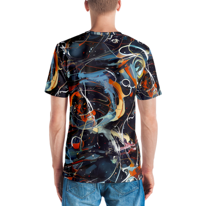 Men's Crew Neck T-Shirt - Neo-Splash Labyrinth