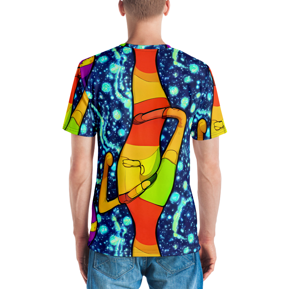Men's Crew Neck T-Shirt - Cosmic Siblings