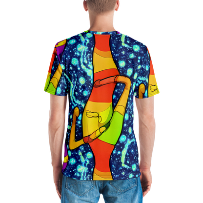 Men's Crew Neck T-Shirt - Cosmic Siblings