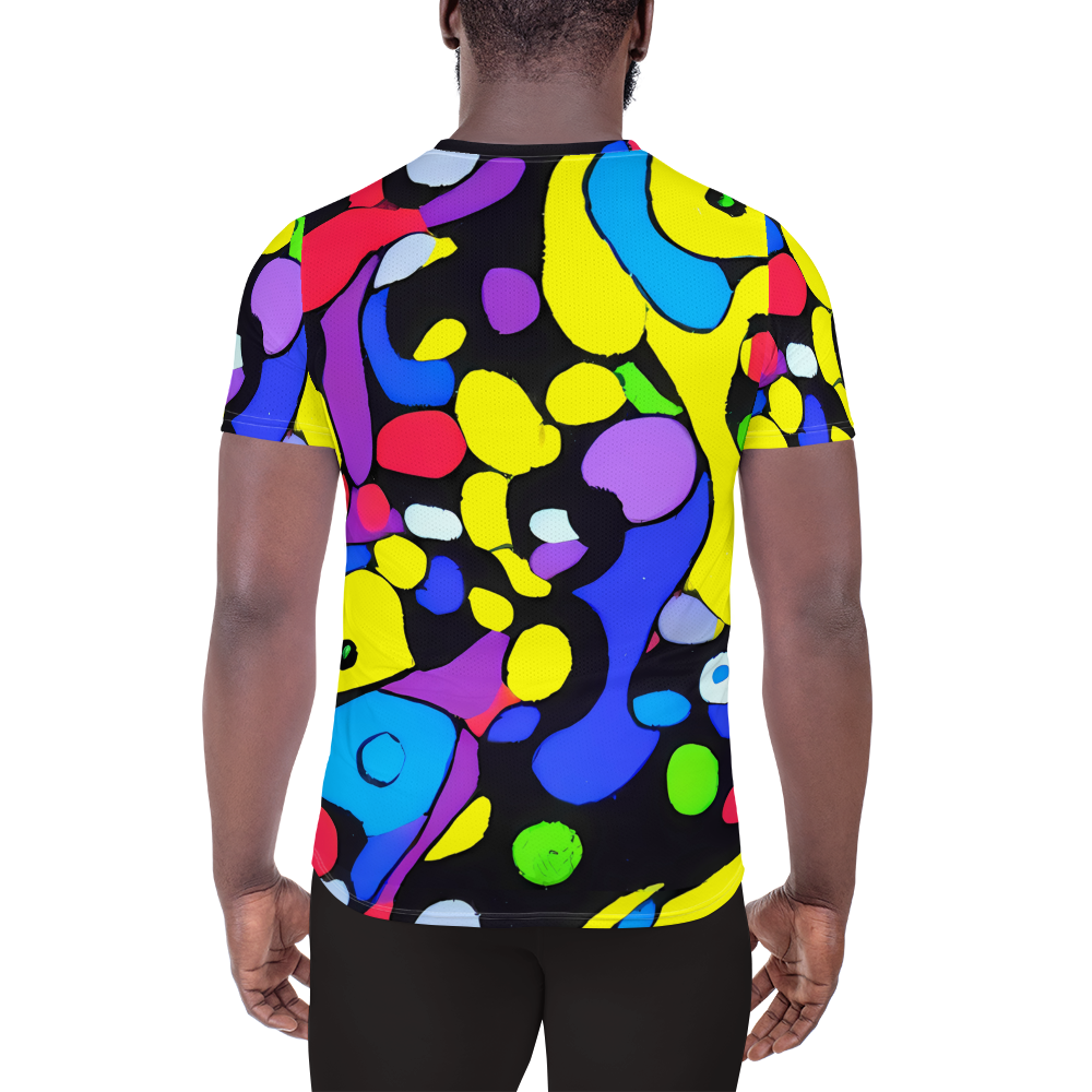 Men's Athletic T-Shirt - Miró's Mosaic