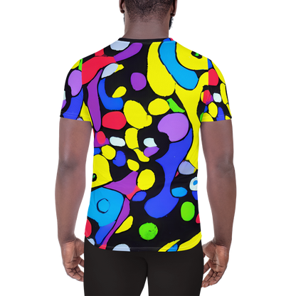 Men's Athletic T-Shirt - Miró's Mosaic